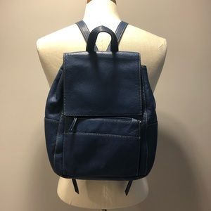 Tiganello Blue Leather Backpack